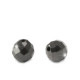 Cubic Zirconia beads 4mm Black